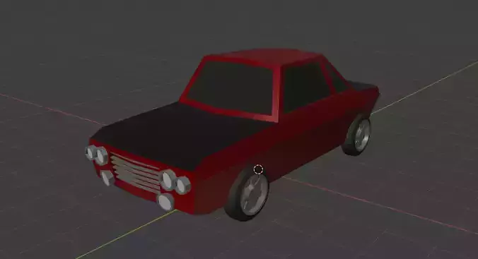 Lancia Fulvia HS Low Poly