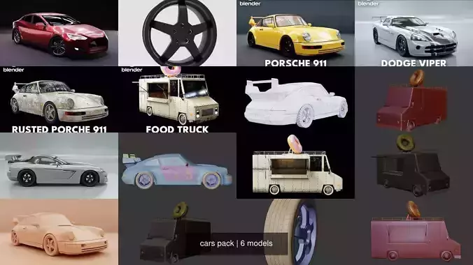 cars pack 3D Model Collection