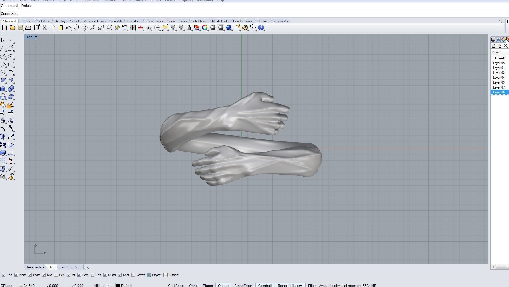 Ring hands 3D print model 3D print model_10