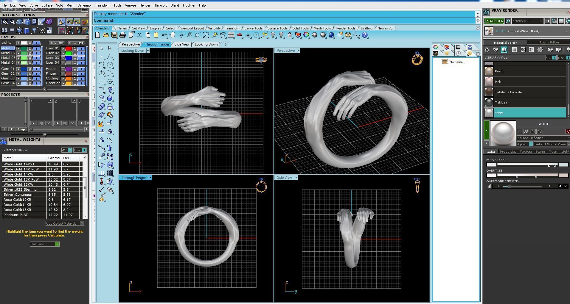 Ring hands 3D print model 3D print model_6
