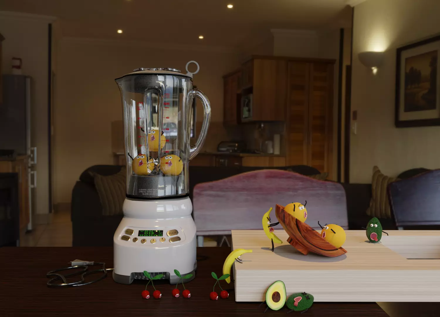 Fruits escape 3D model