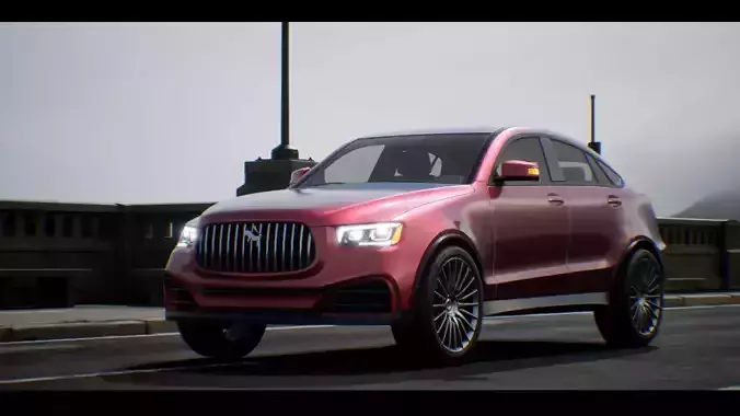 SUV 02 Driveable  Animated Realistic Low-poly 3D model