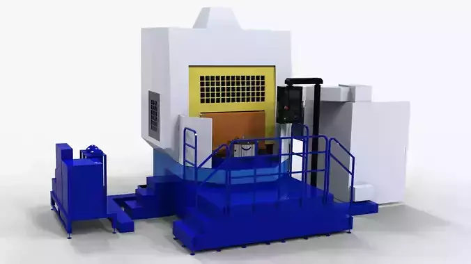 Vertical Duplex Turning Machine VTC-650 3D model