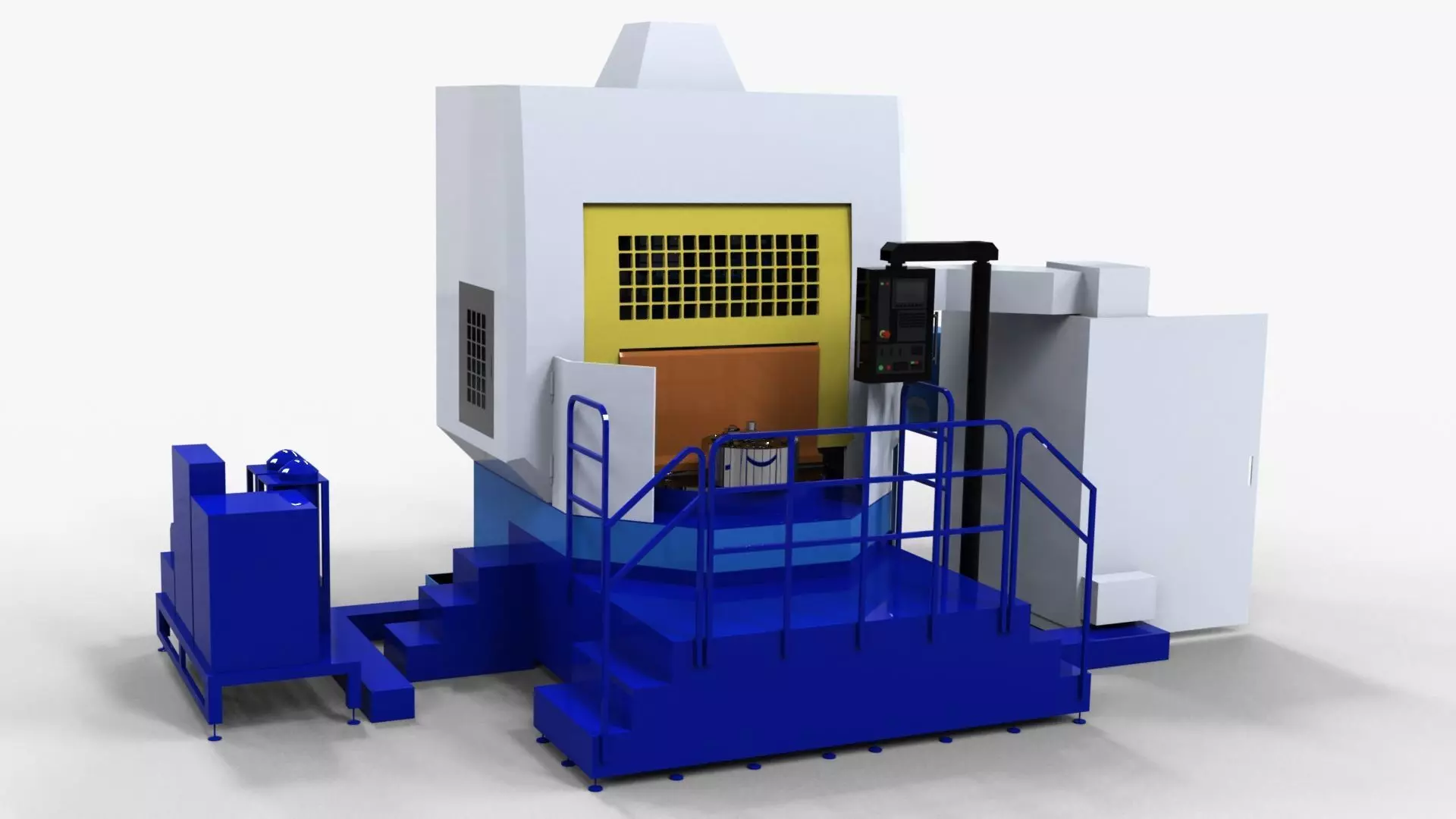 Vertical Duplex Turning Machine VTC-650 3D model_0