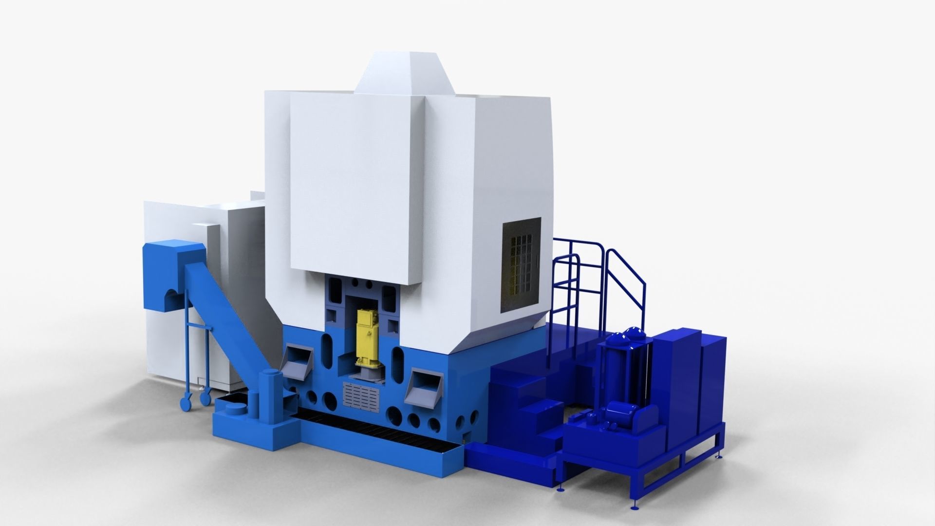 Vertical Duplex Turning Machine VTC-650 3D model_1