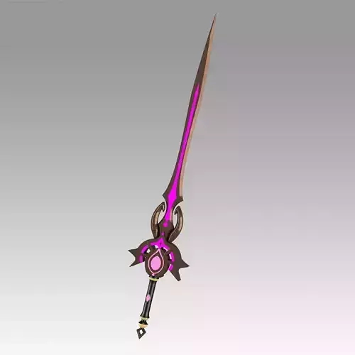 Genshin Impact Festering Desire Kaeya Traveler sword 3D print model