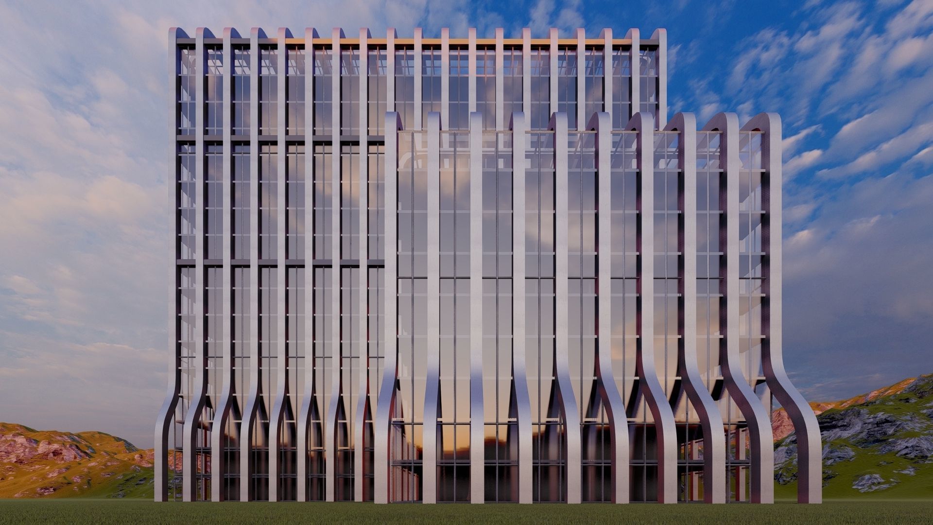 Future building 06 3D model_2