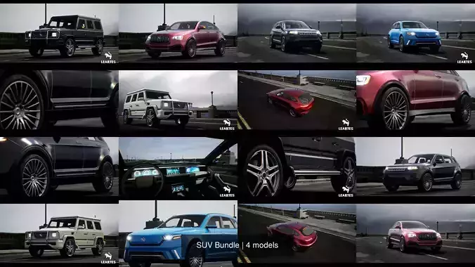 SUV Bundle 3D Model Collection
