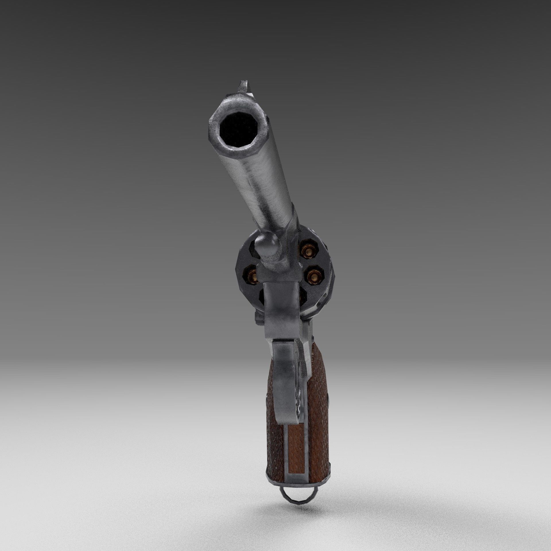 Nagant M1895 Revolver Low-poly 3D model Low-poly 3D model_8