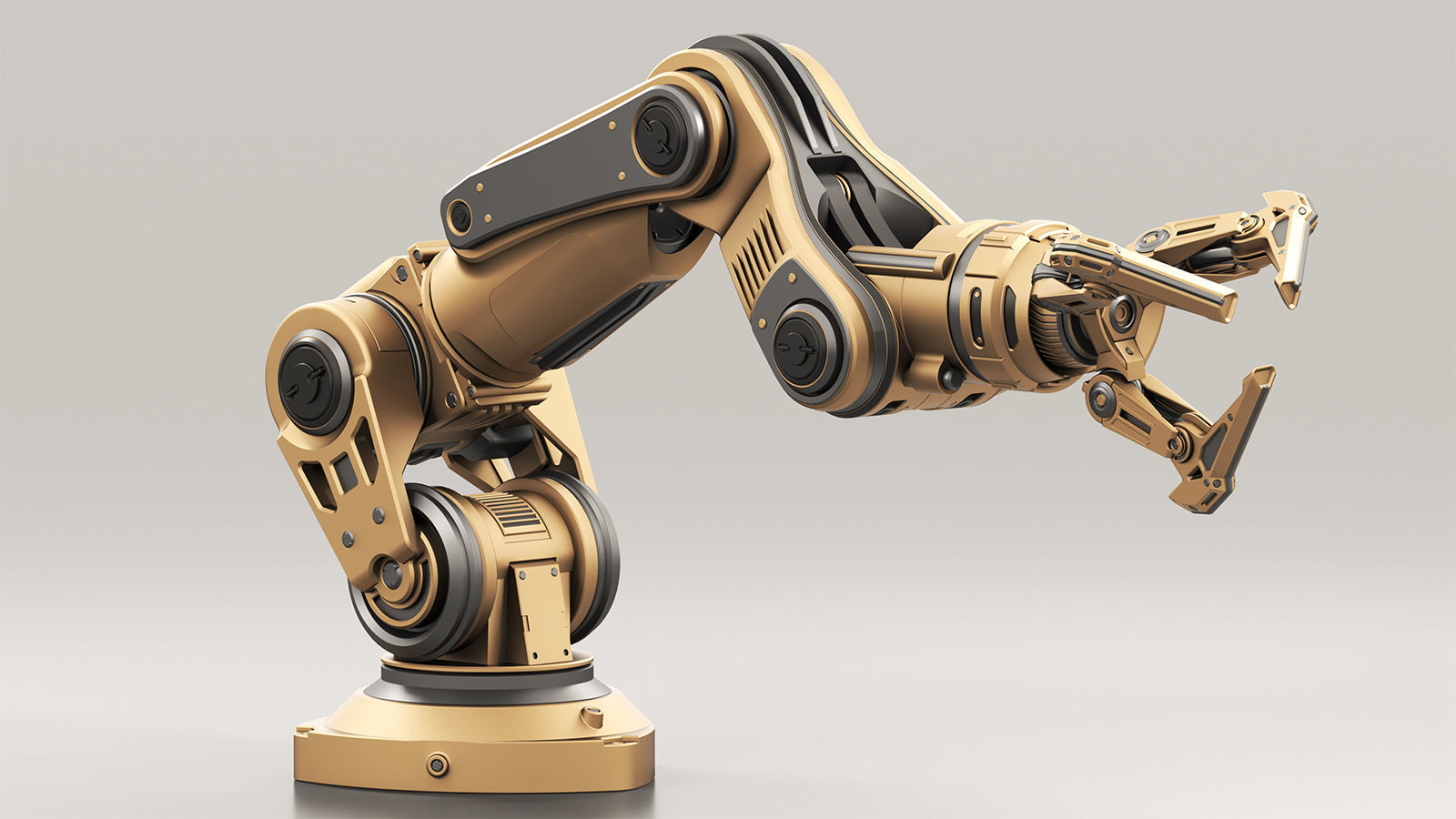 Robot Arm 3 RIGGED and Animated 3D model_4