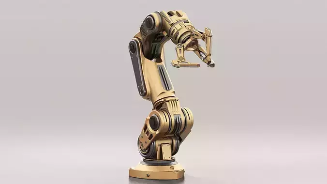 Robot Arm 3 RIGGED and Animated 3D model