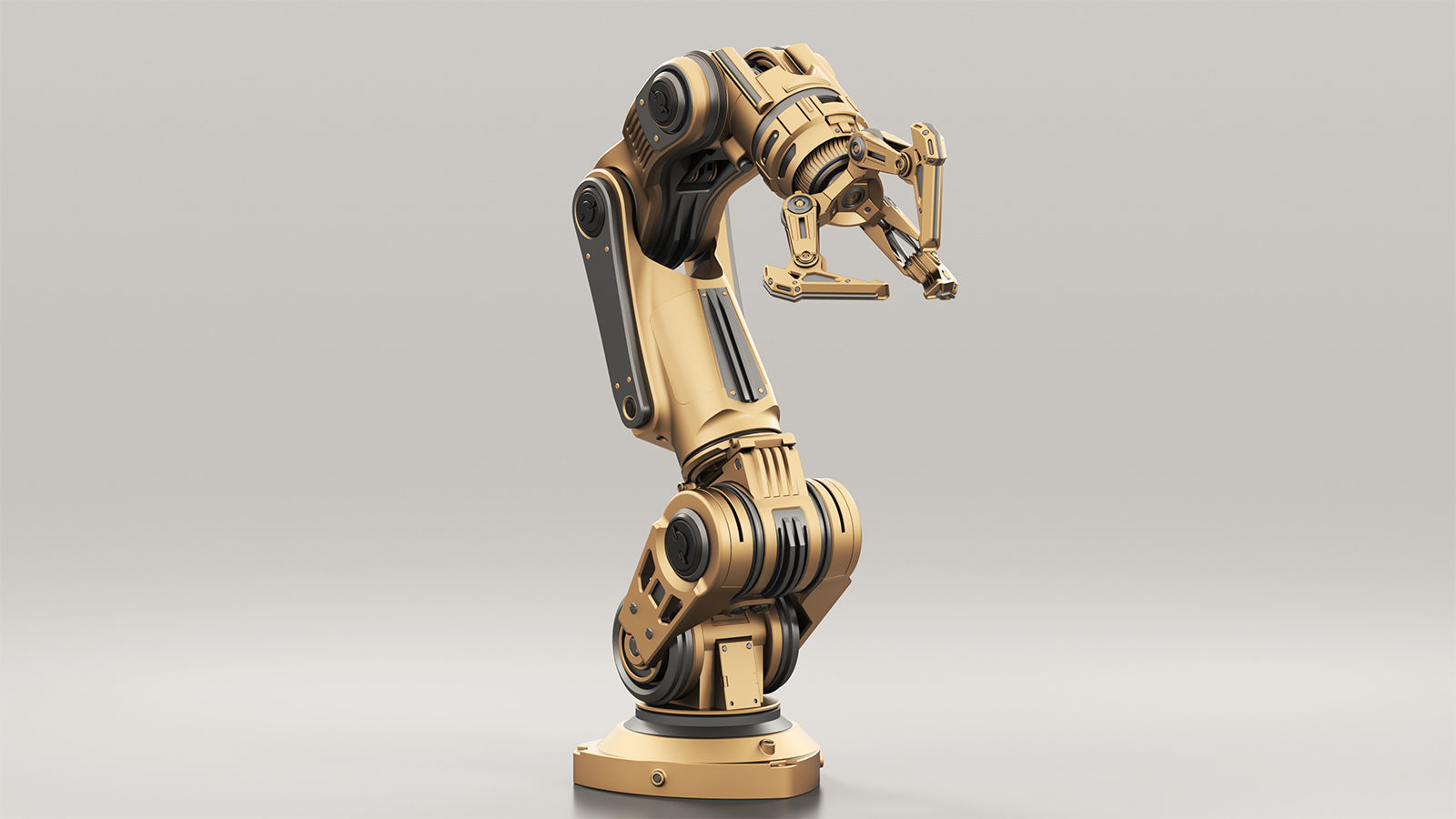 Robot Arm 3 RIGGED and Animated 3D model_0