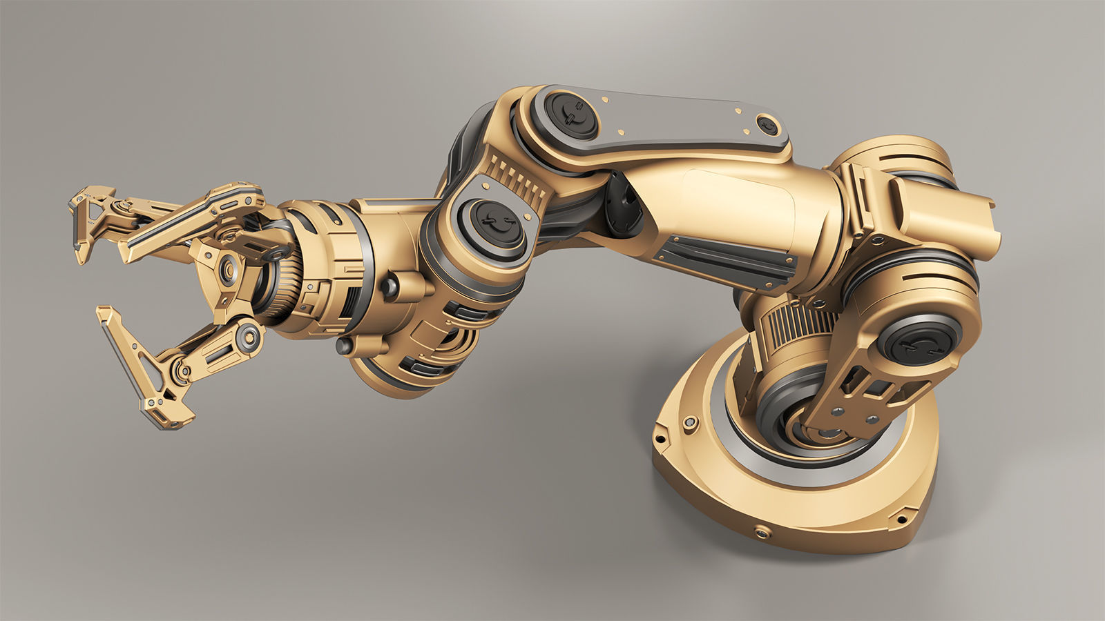 Robot Arm 3 RIGGED and Animated 3D model_14