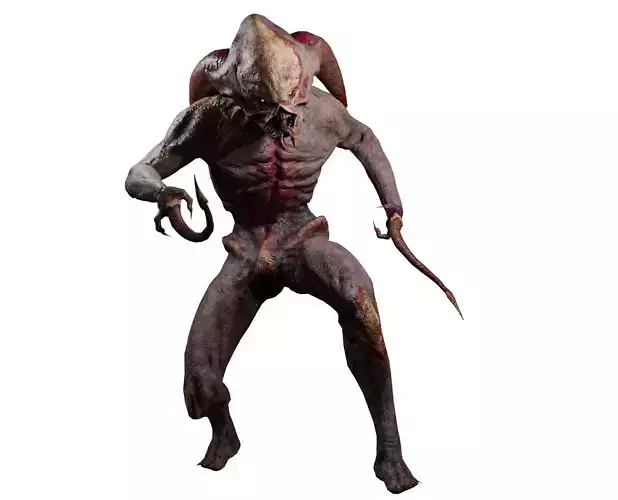 Lasher Demon Low-poly 3D model