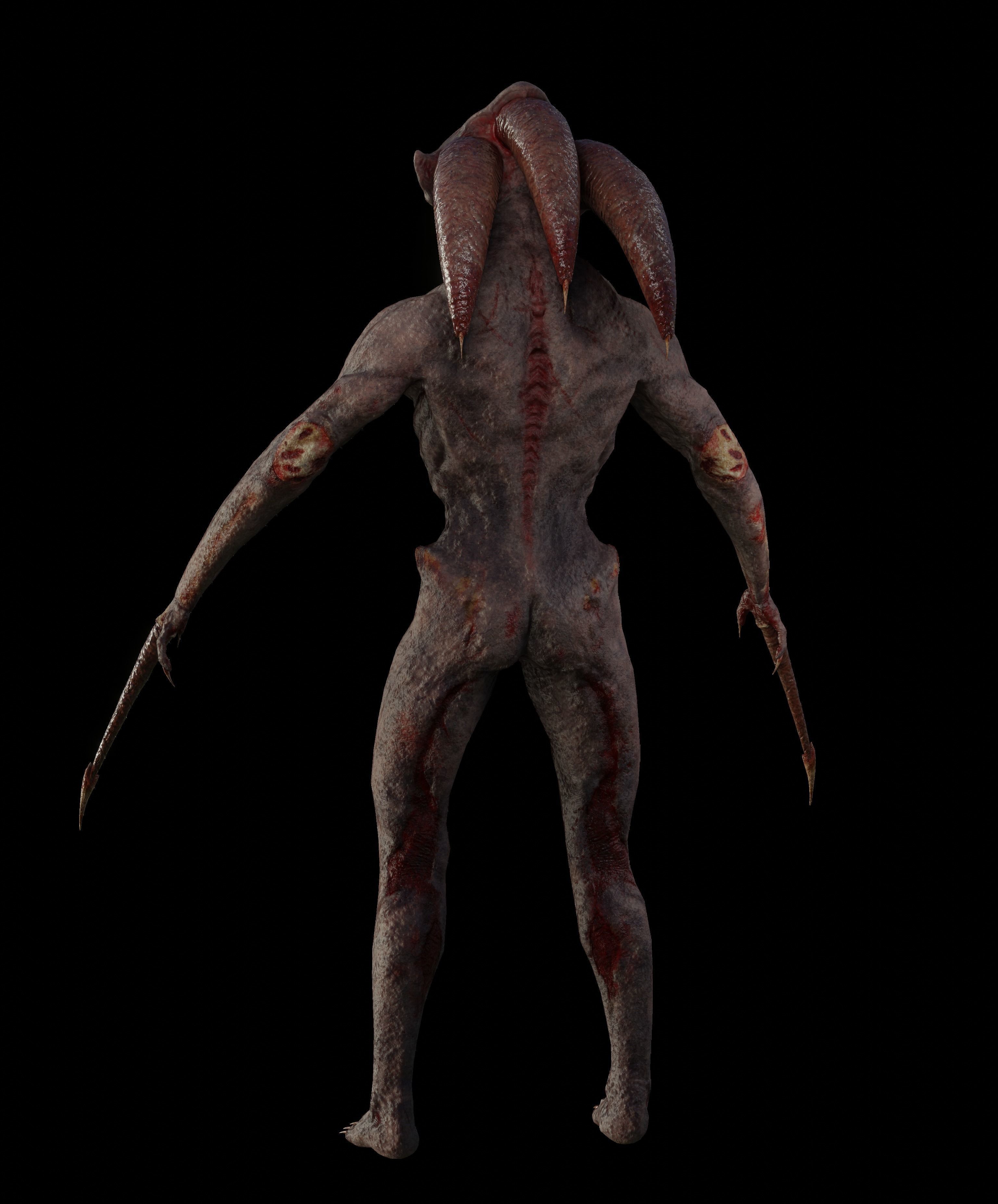 Lasher Demon Low-poly 3D model_2