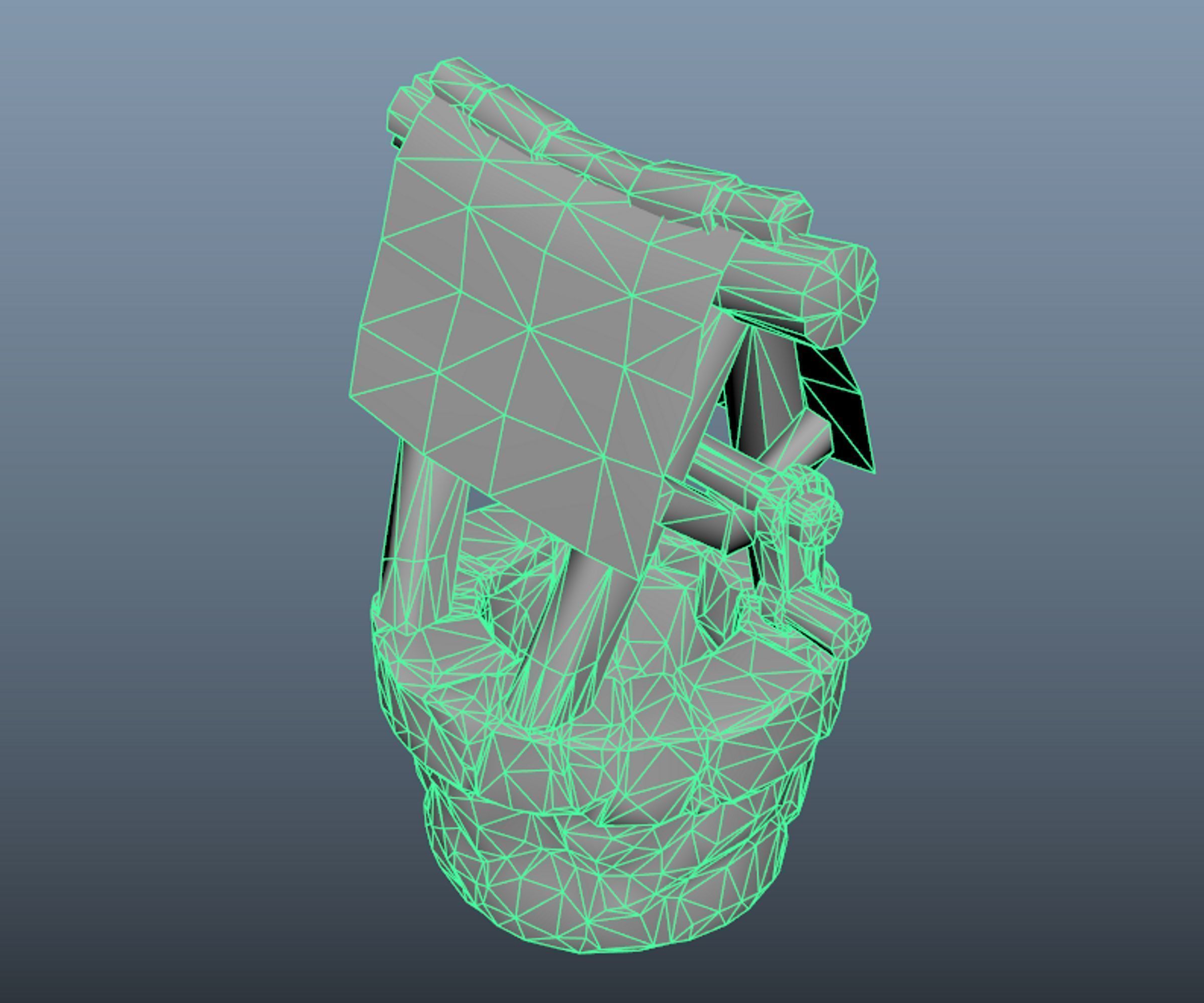 Stylized well  Low-poly 3D model_7