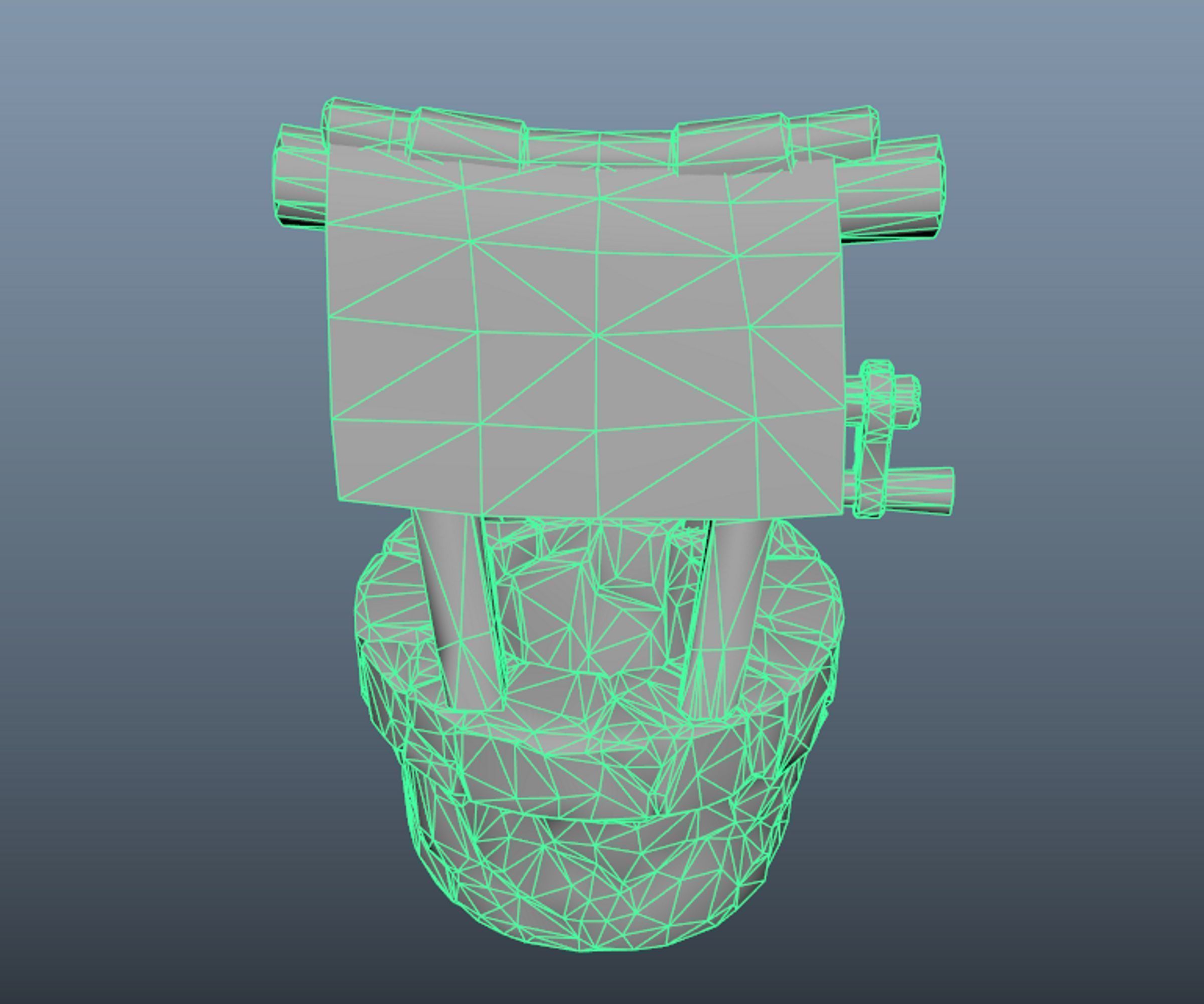 Stylized well  Low-poly 3D model_8