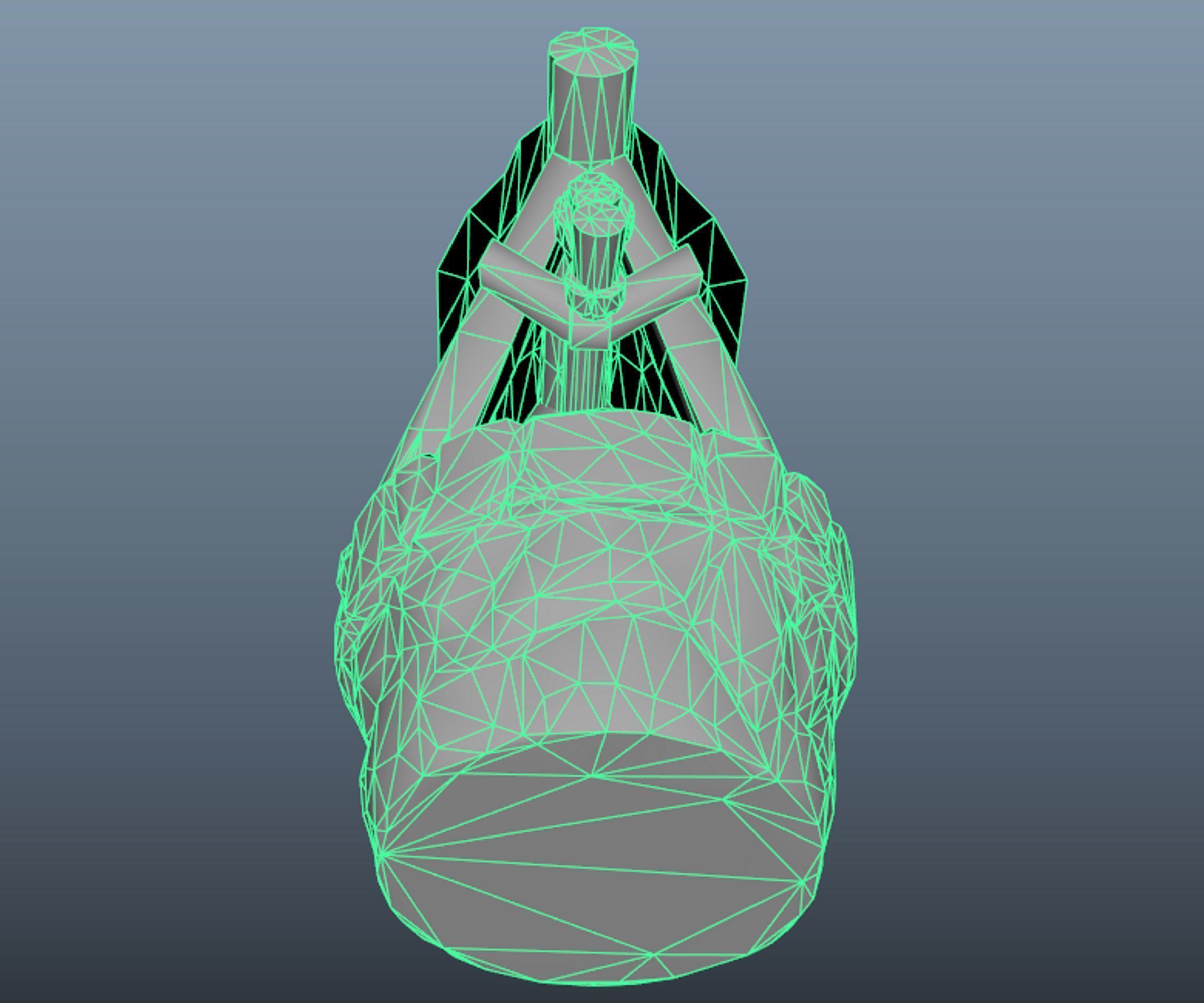 Stylized well  Low-poly 3D model_10