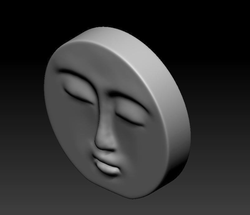 Decorative Face Candle 3D print model_10