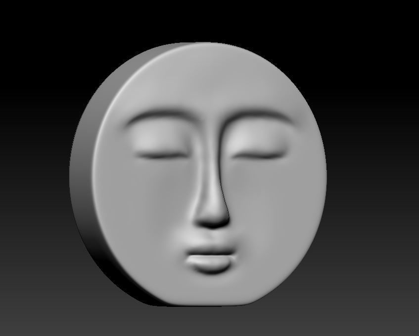 Decorative Face Candle 3D print model_4