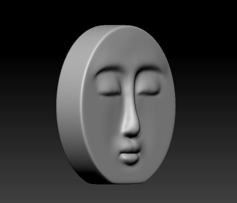 Decorative Face Candle 3D print model_5