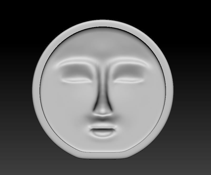 Decorative Face Candle 3D print model_3