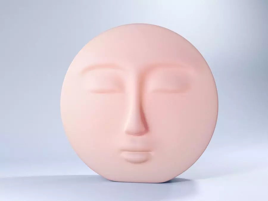 Decorative Face Candle 3D print model_0