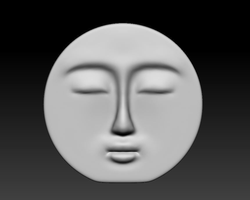 Decorative Face Candle 3D print model_2