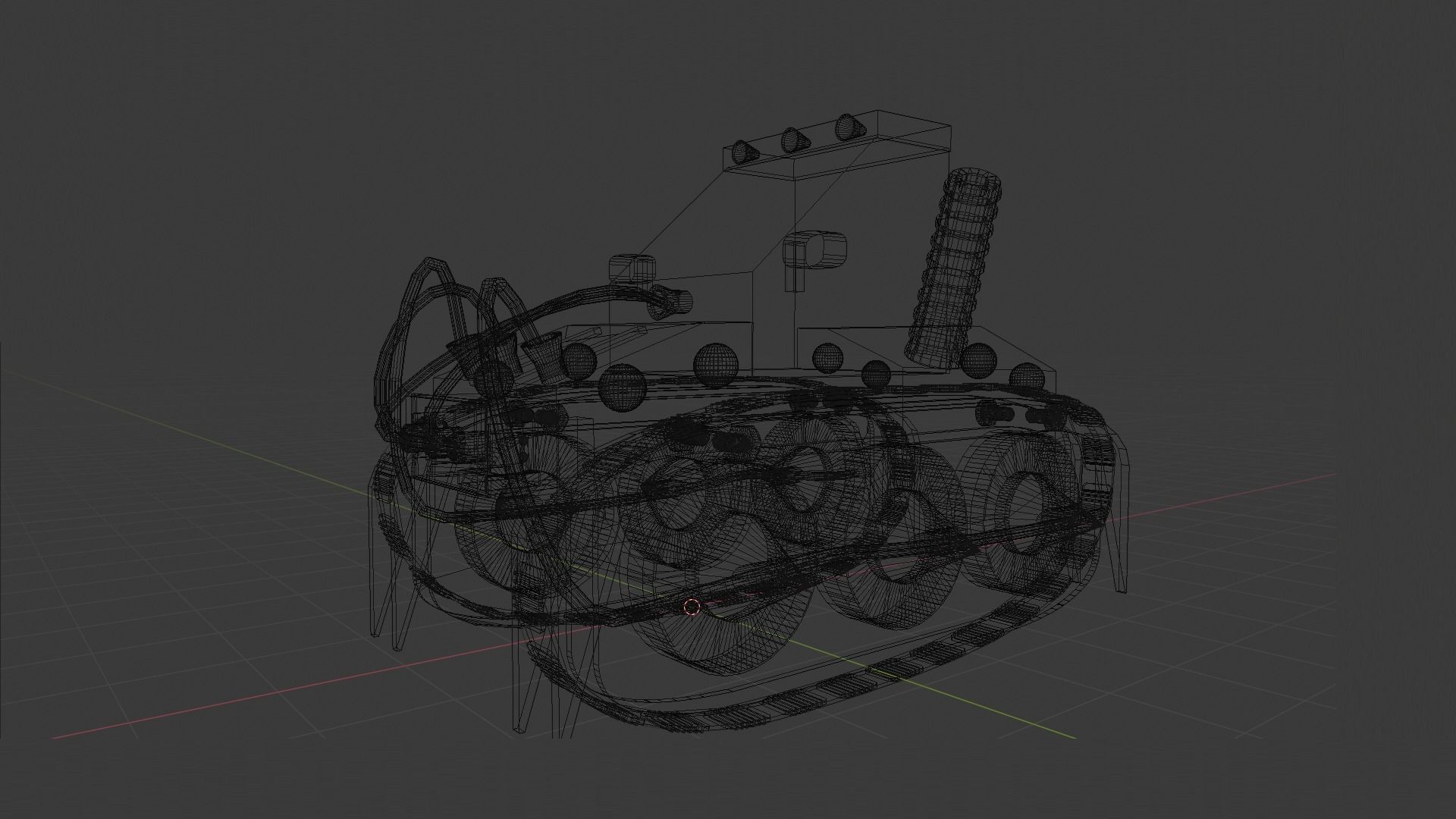 Truck with wires  3D print model_5