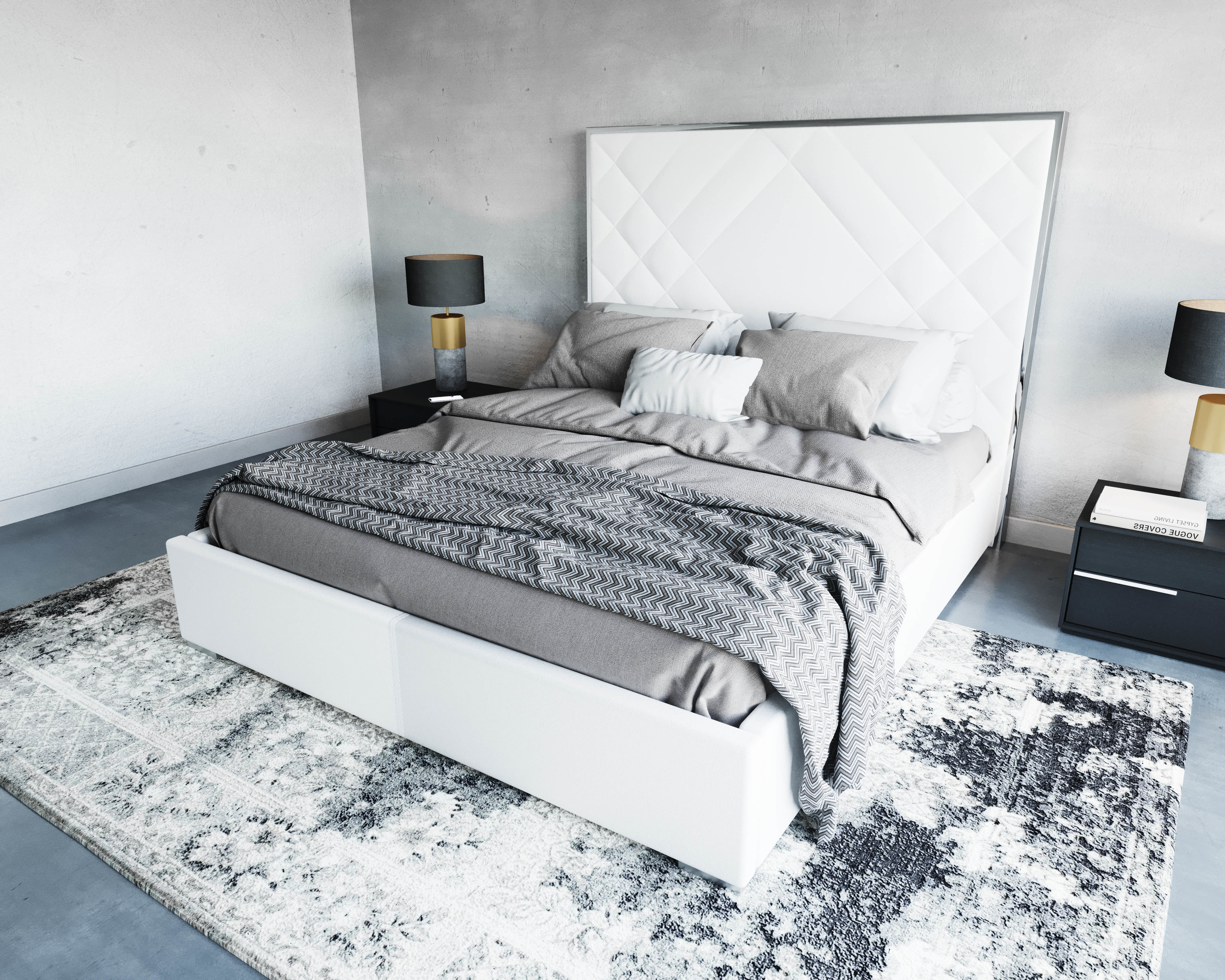 Bedroom interior set 3D model_3