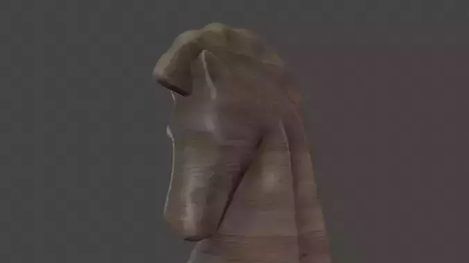 CHES-020 Wooden Knight 3D model