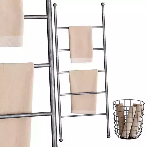 Menu Wire Bin with Towel Stand