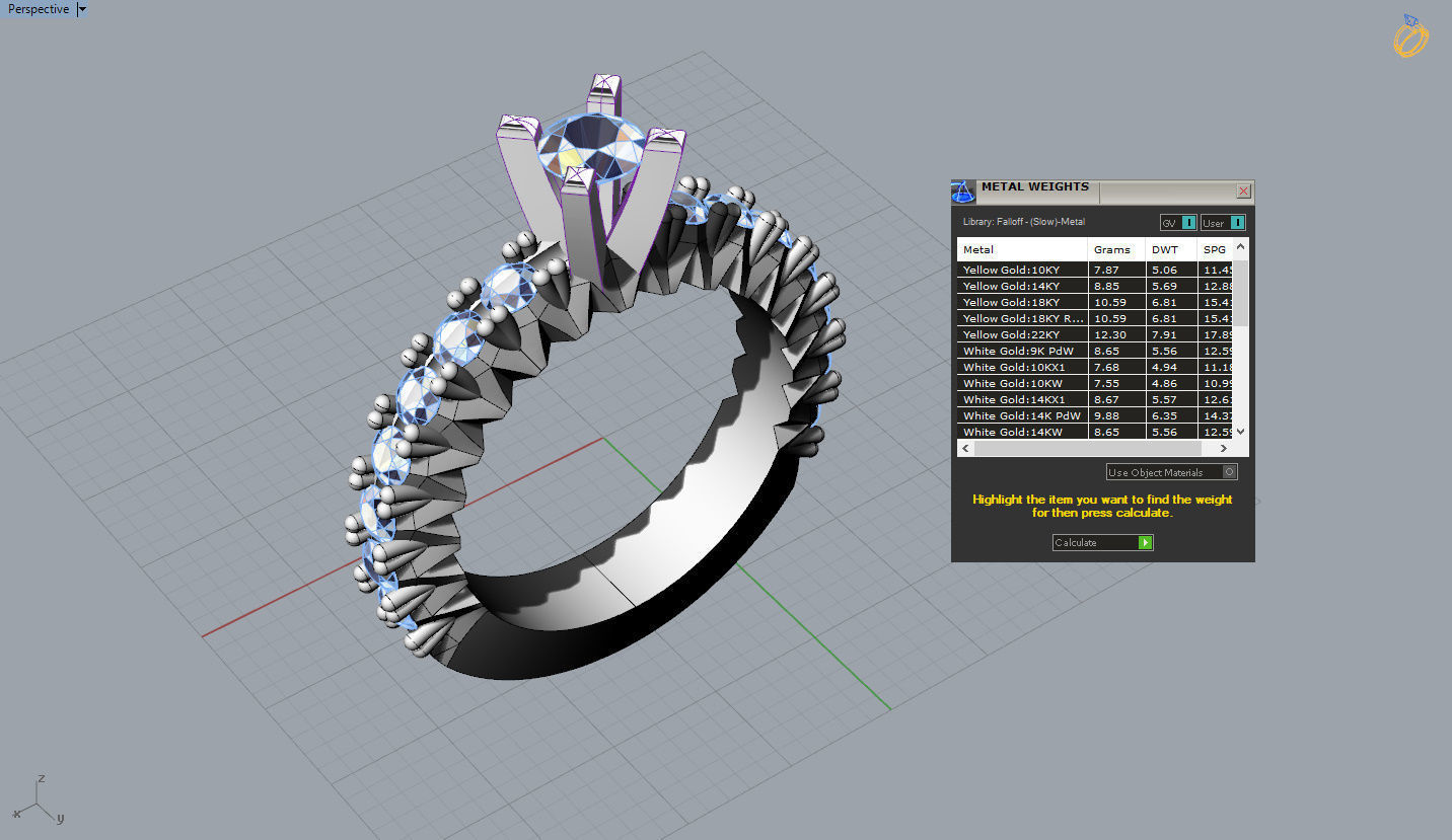 Engagment Diamond Ring  3D print model_20