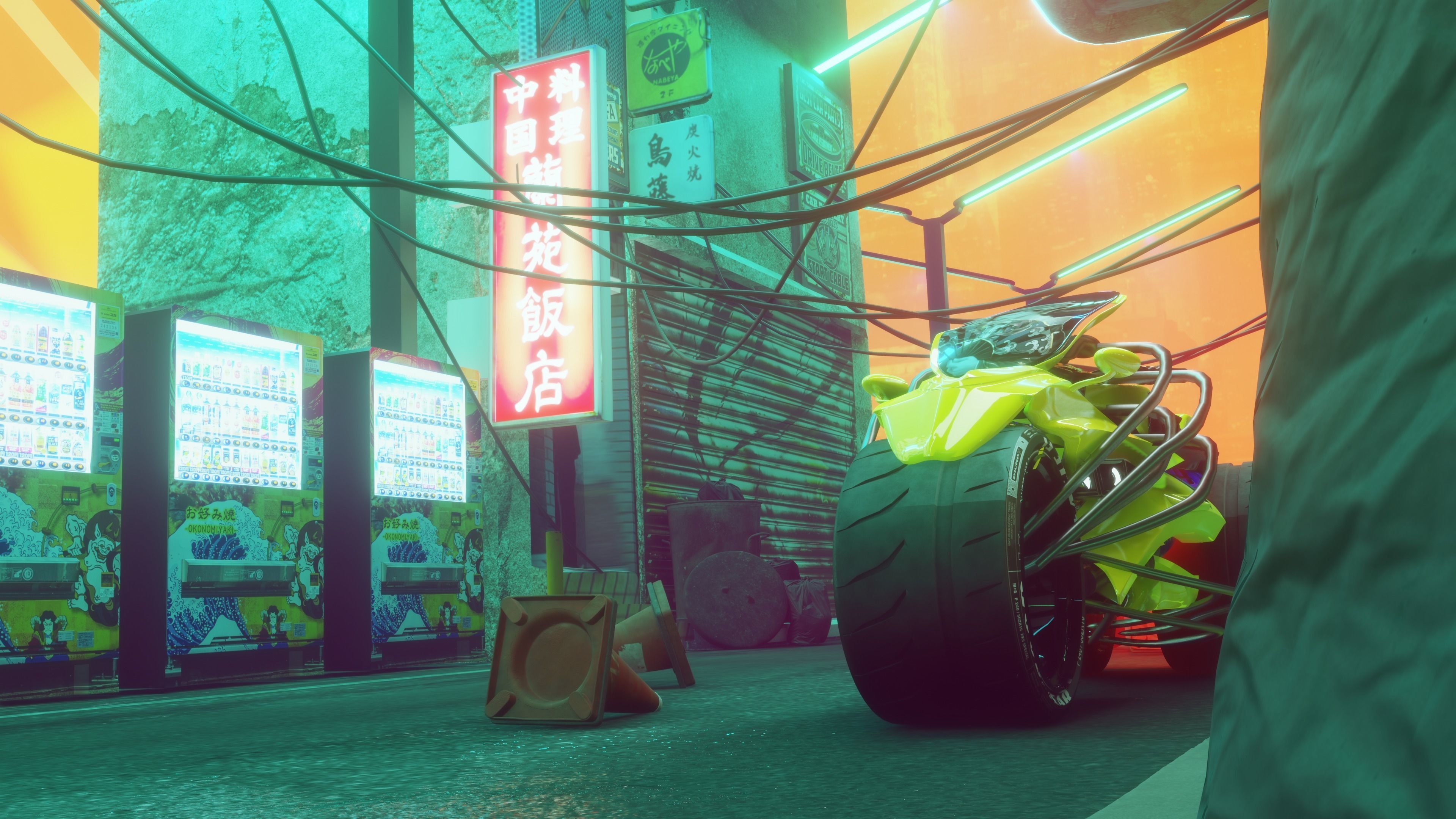 Cyberpunk Concept Motorcycle 2 3D model_14