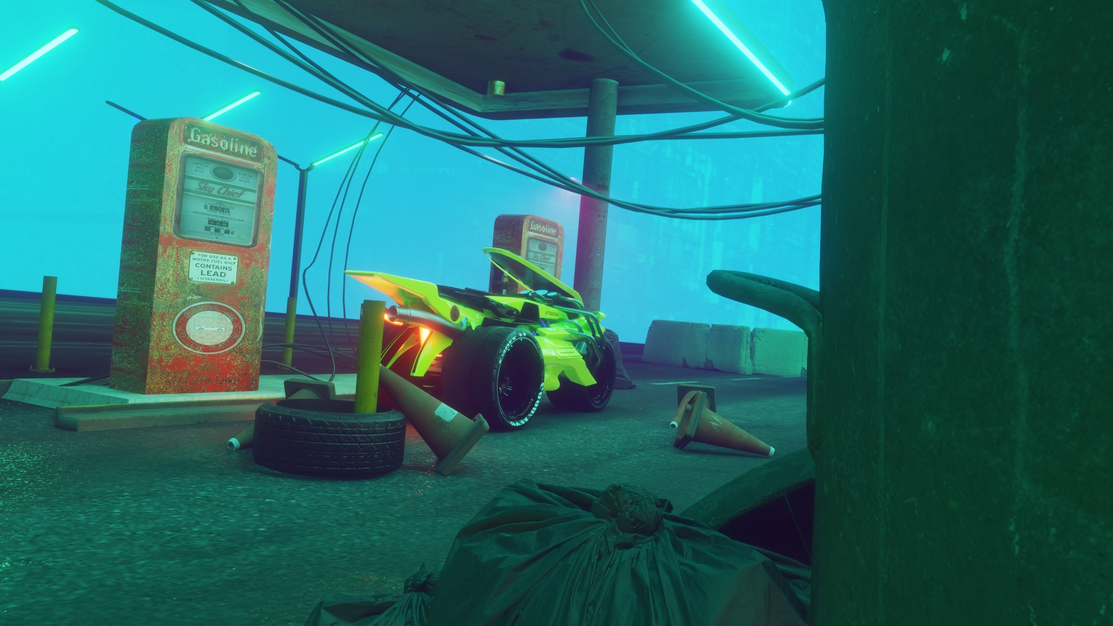 Cyberpunk Concept Motorcycle 2 3D model_11