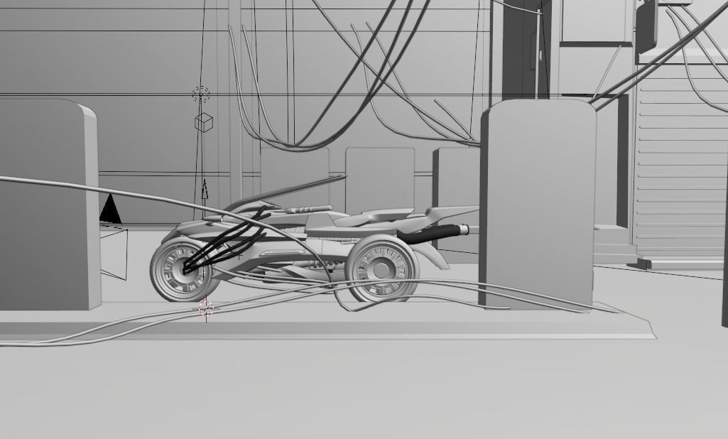 Cyberpunk Concept Motorcycle 2 3D model_10