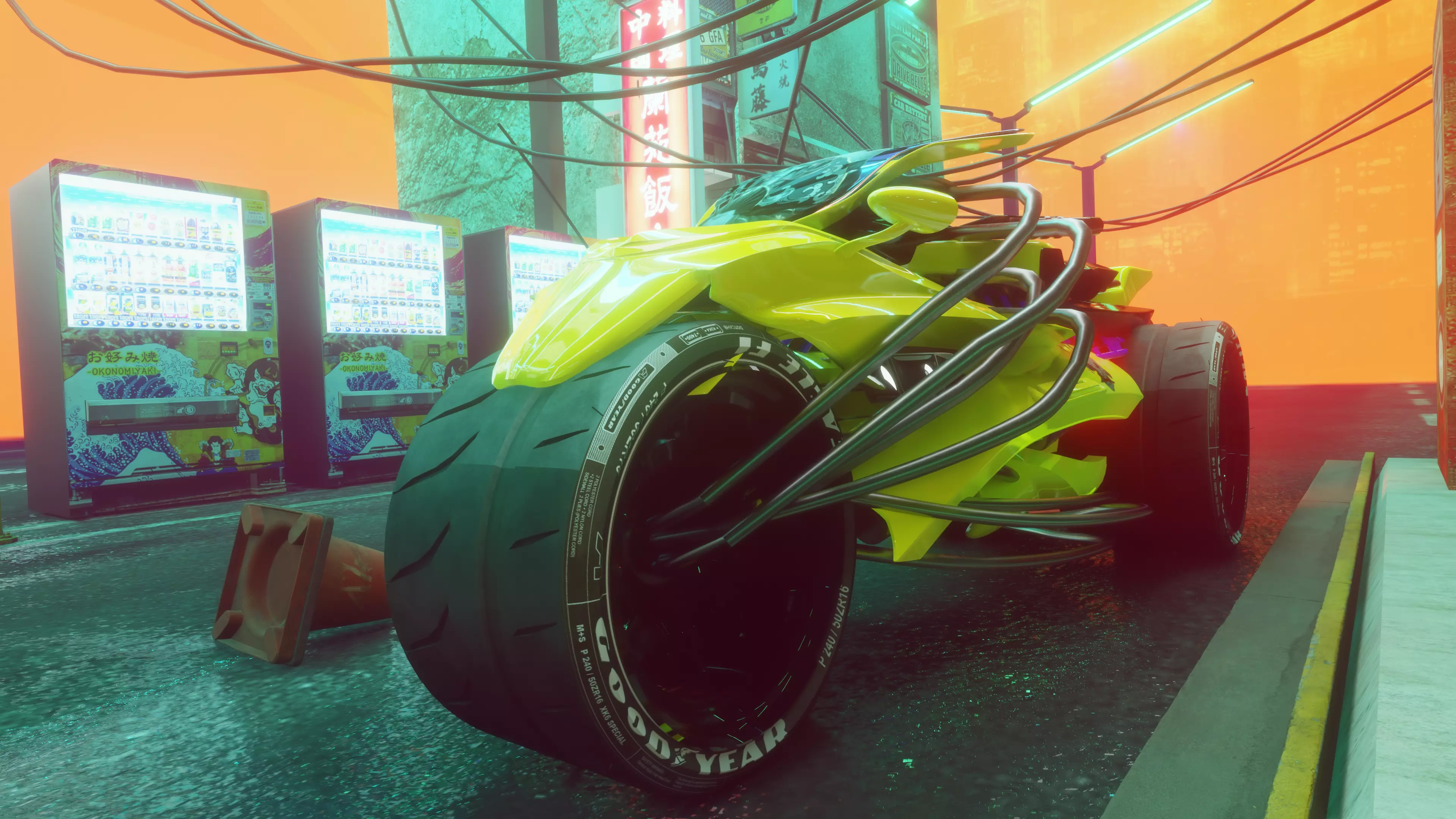 Cyberpunk Concept Motorcycle 2 3D model_0