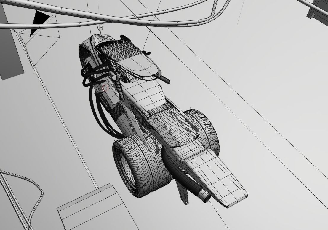 Cyberpunk Concept Motorcycle 2 3D model_7
