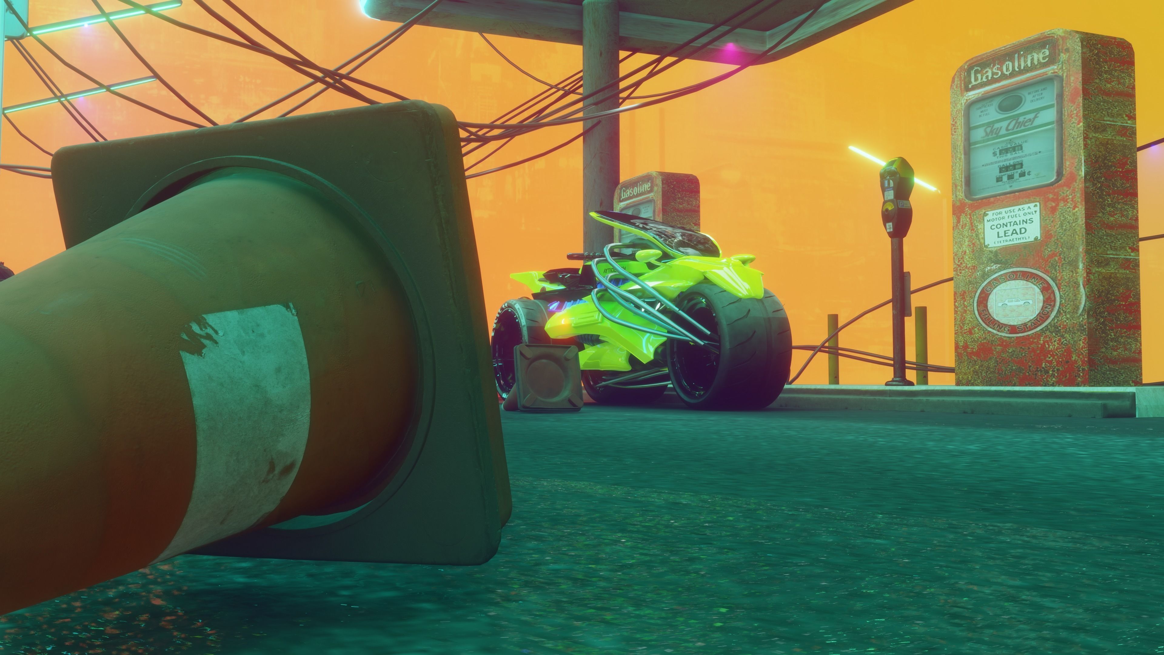 Cyberpunk Concept Motorcycle 2 3D model_2