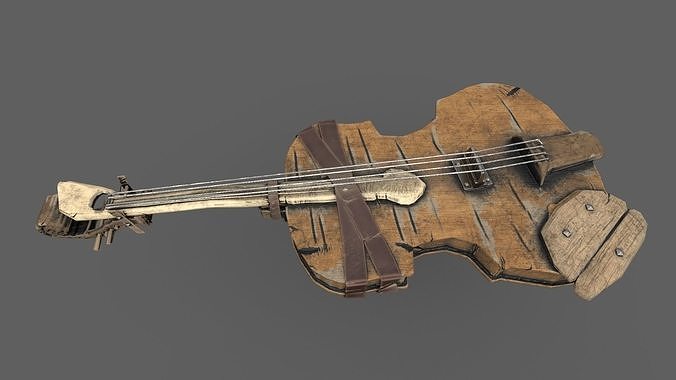 Fiddle Low-poly 3D model