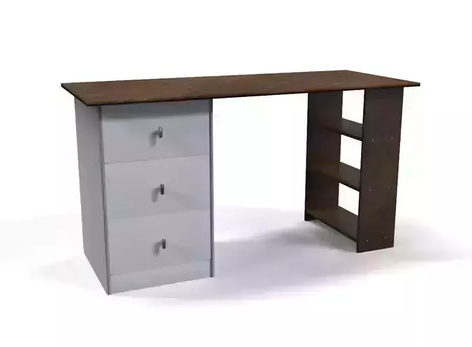 Home Office Desk 3D Model Low-poly 3D model