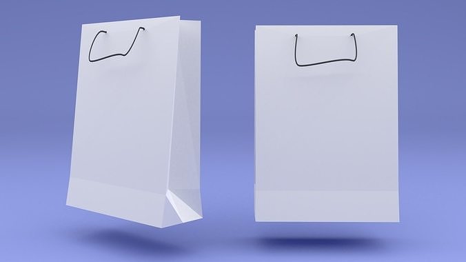 Papper Bag Mockup 3D model