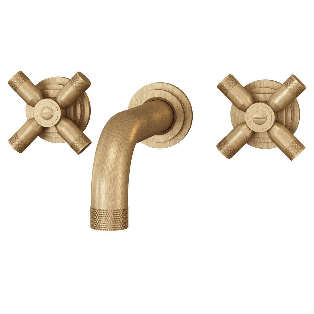 Landmark Industrial wall mounted mixer V717 by Samuel Heath  3D model_2