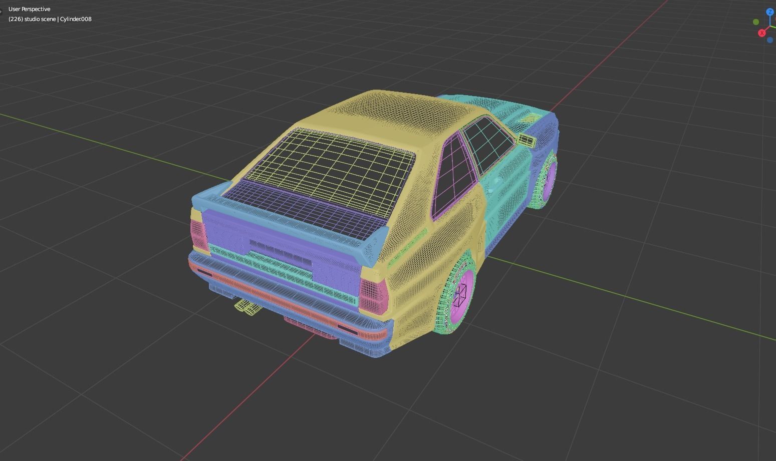 Audi Quattro SWB 3D Model 3D model_13