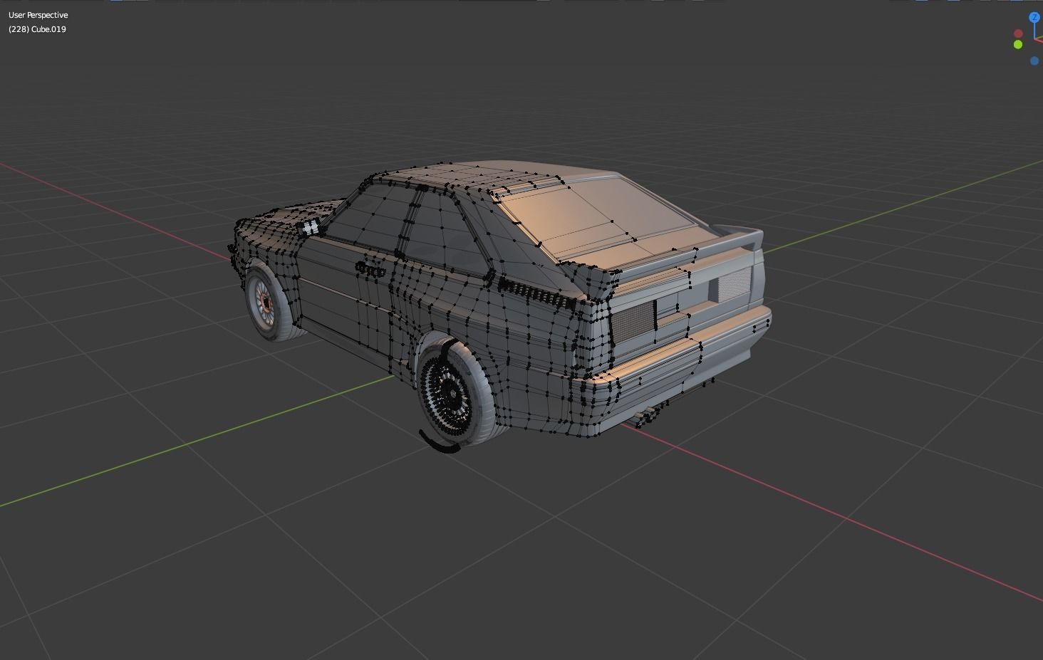 Audi Quattro SWB 3D Model 3D model_9