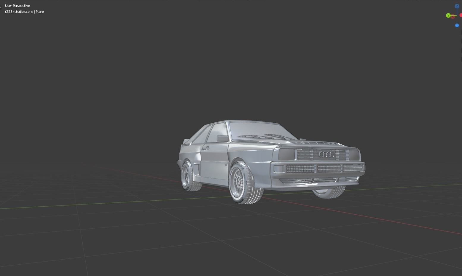 Audi Quattro SWB 3D Model 3D model_20