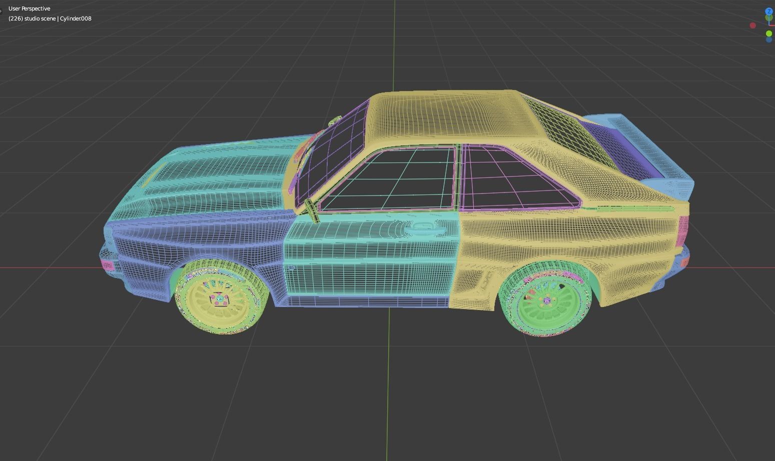 Audi Quattro SWB 3D Model 3D model_12