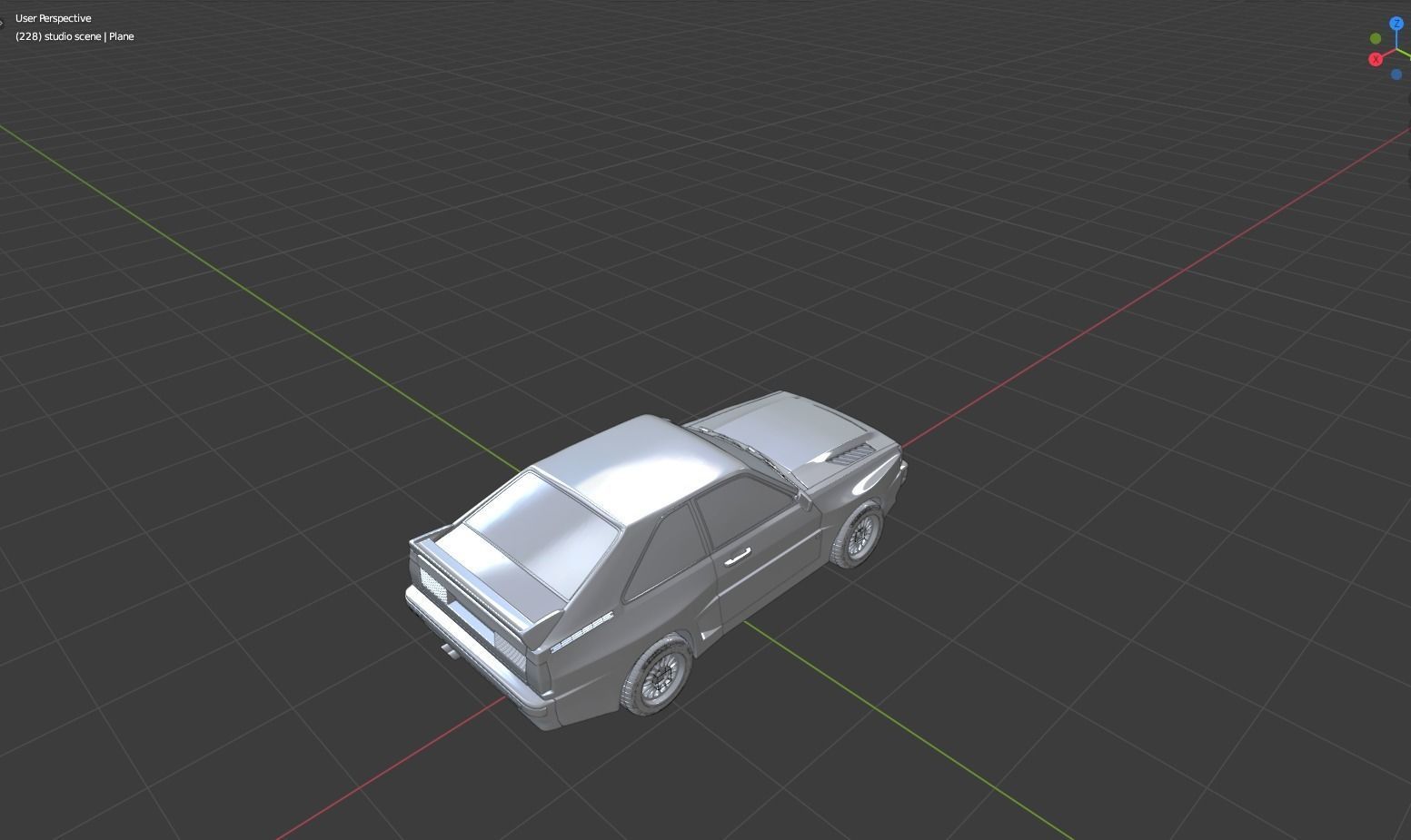 Audi Quattro SWB 3D Model 3D model_24
