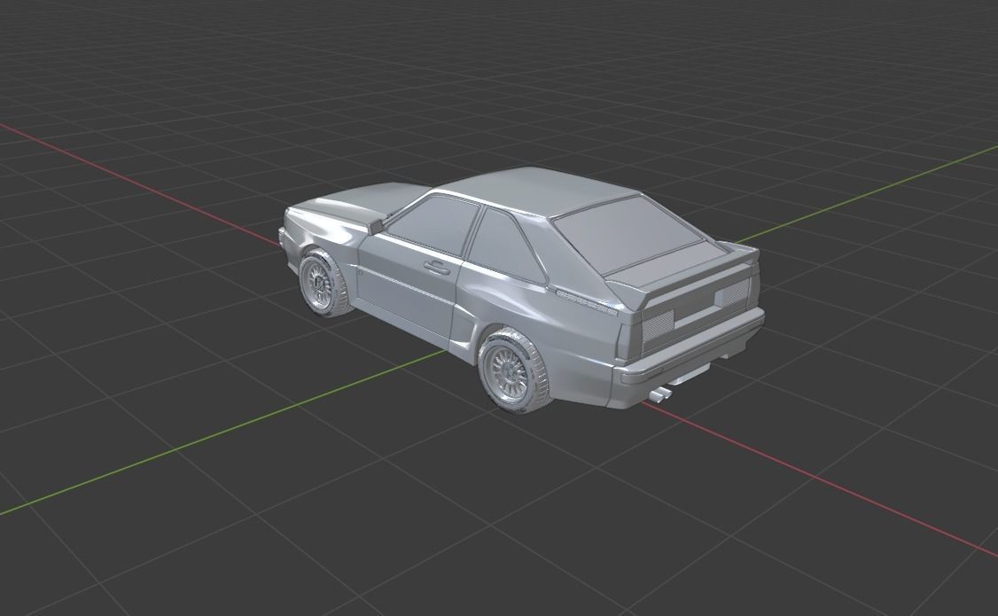 Audi Quattro SWB 3D Model 3D model_23
