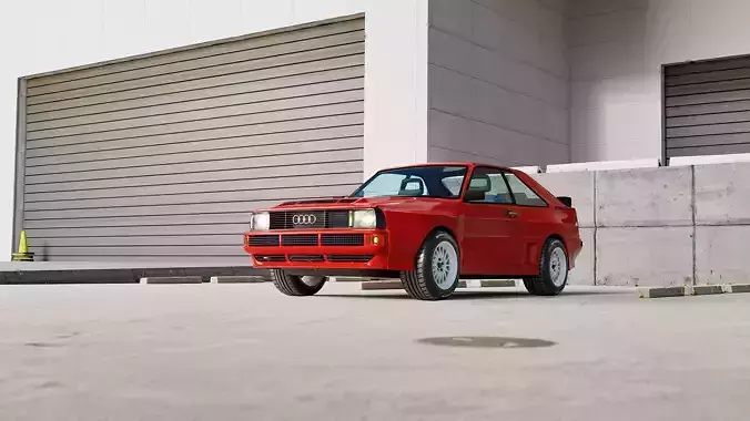 Audi Quattro SWB 3D Model 3D model